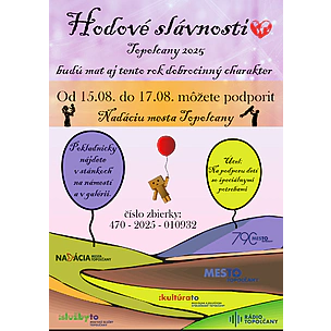 Hodové slávnosti Topoľčany 2025