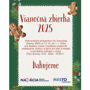 Vianočná zbierka 2025