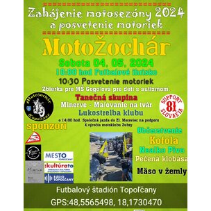 Zahájenie motosezóny klubu Motožochár