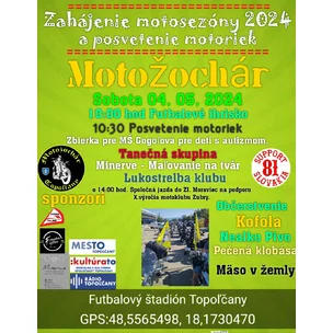 Zahájenie motosezóny klubu Motožochár